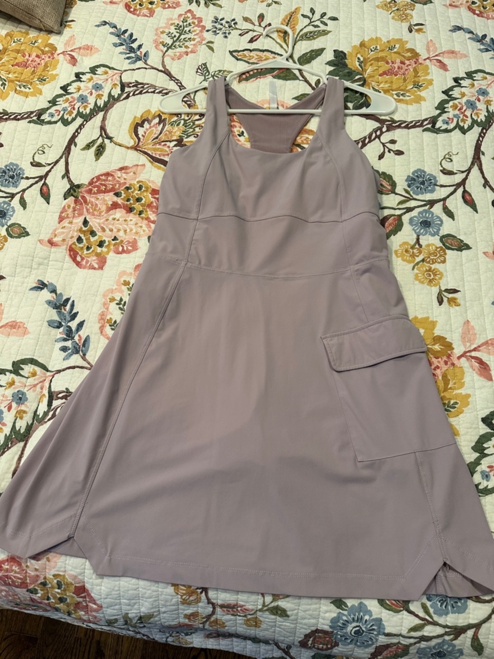 Fabletics Lilac Racerback Athletic Dress with Side Pocket